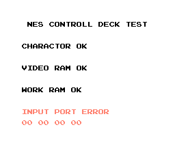 NES Controller Deck Test (USA) In game screenshot